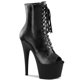 7 Inch Heel ADORE-1021 Black Leather