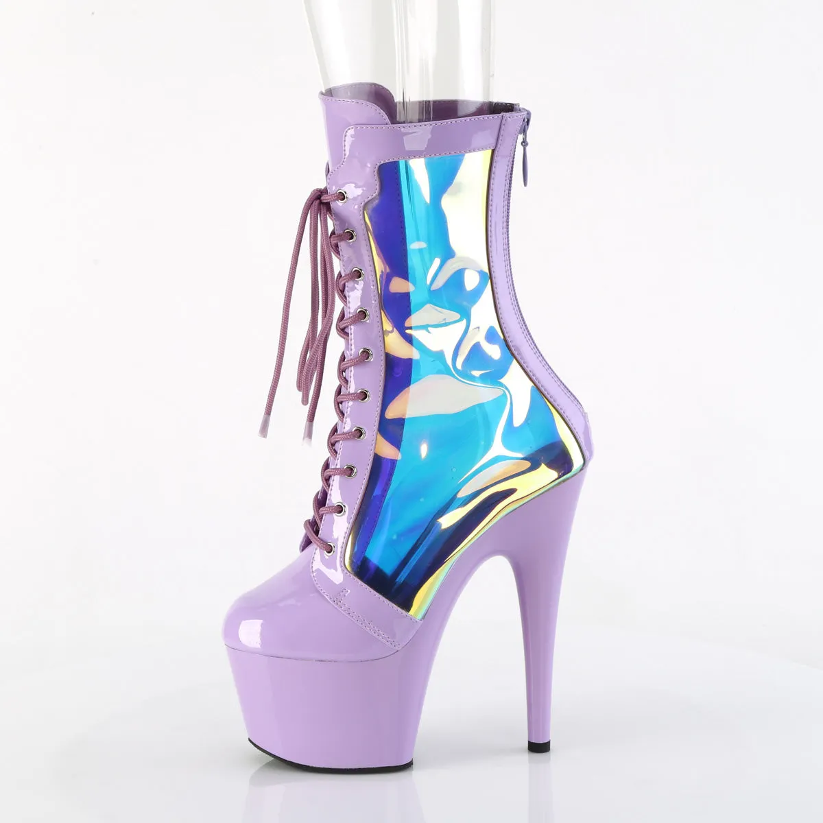 7 Inch Heel ADORE-1047 Lavender Holo Patent