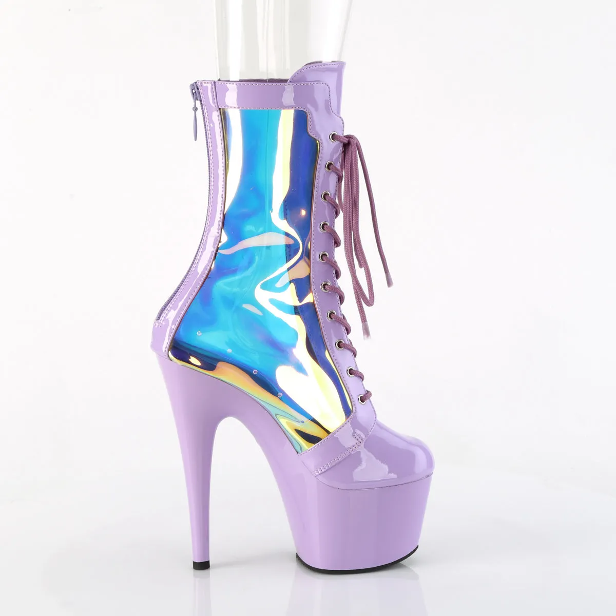 7 Inch Heel ADORE-1047 Lavender Holo Patent