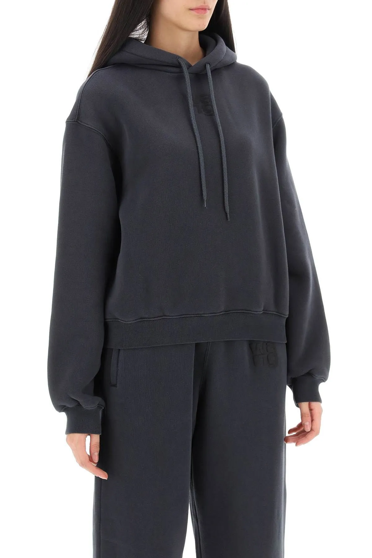 Alexander Wang  |Cotton Logo Hoodies & Sweatshirts