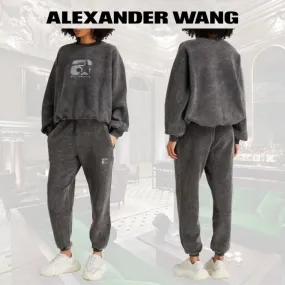 Alexander Wang  |Long Sleeves Cotton Logo Hoodies & Sweatshirts