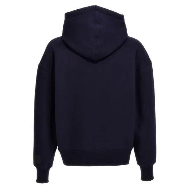 AMI PARIS  |Long Sleeves Plain Cotton Hoodies & Sweatshirts