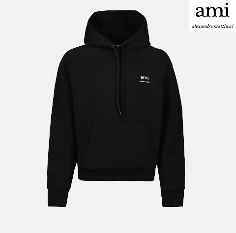 AMI PARIS  |Unisex Plain Logo Designers Hoodies