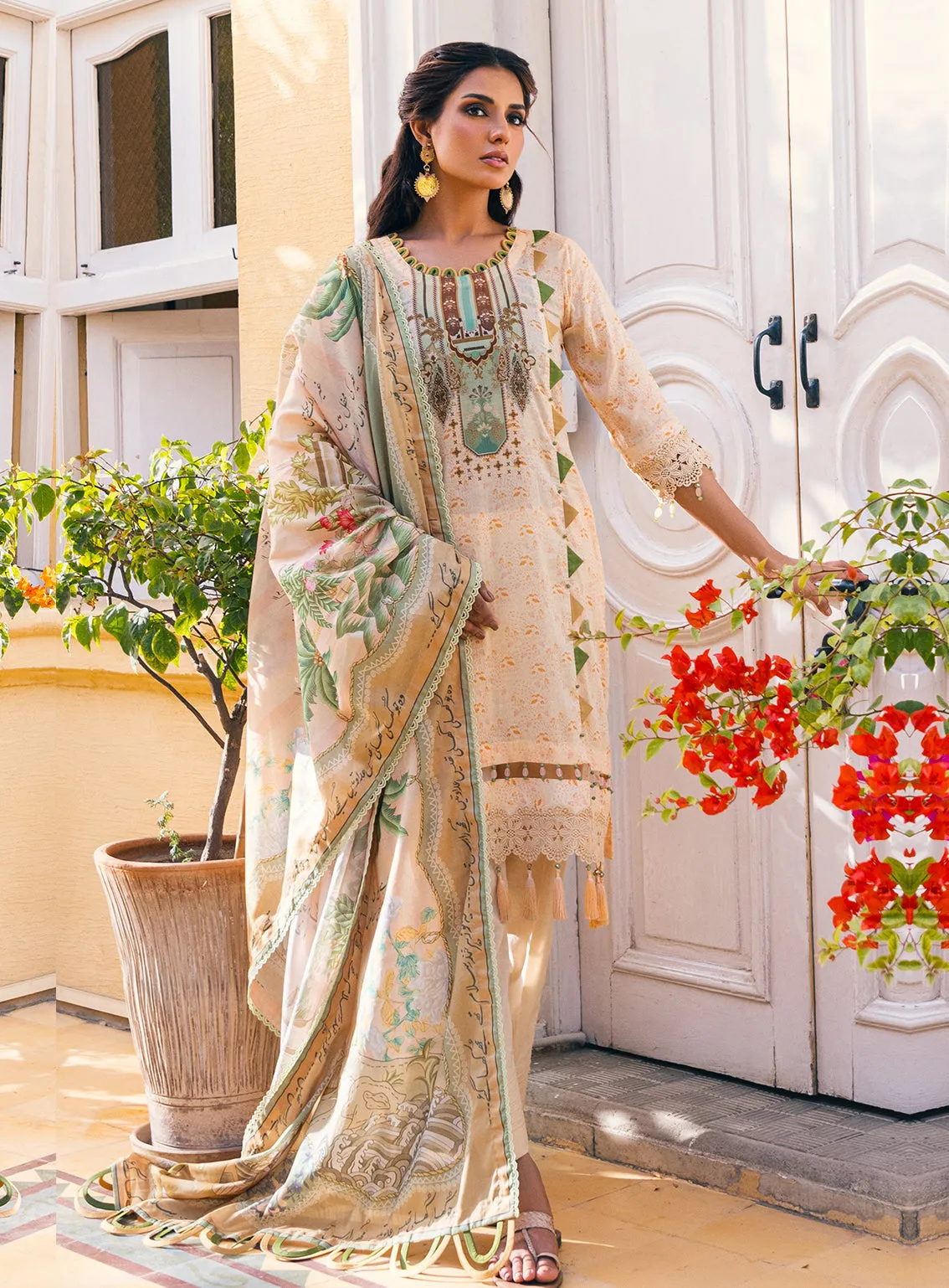 Ankahi by Al Zohaib Printed Cambric Unstitched 3 Piece Suit - 07