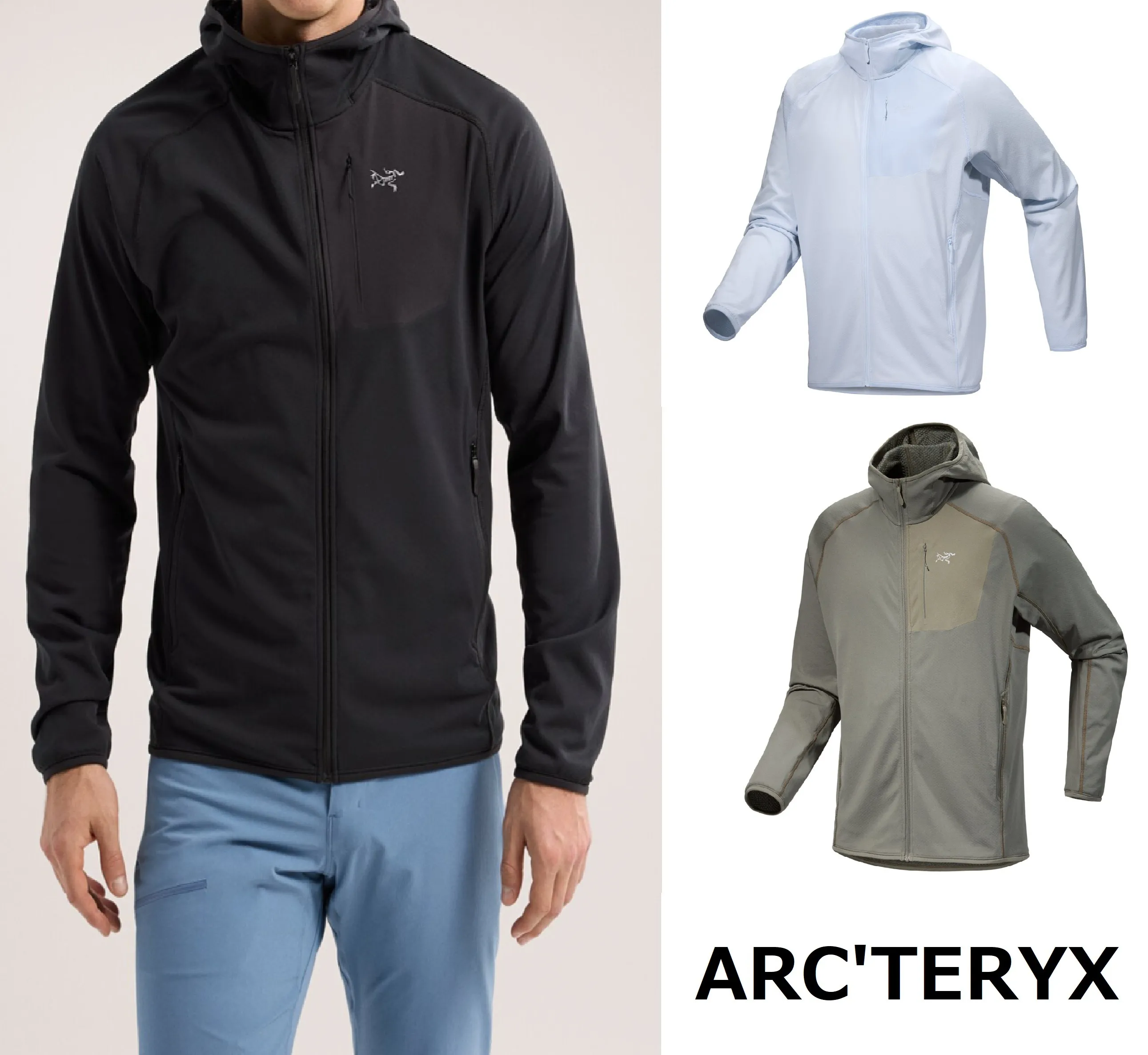 ARC'TERYX  |Long Sleeves Plain Logo Outdoor Hoodies