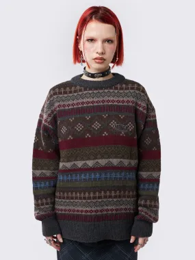 Ashton Jacquard Knit Jumper