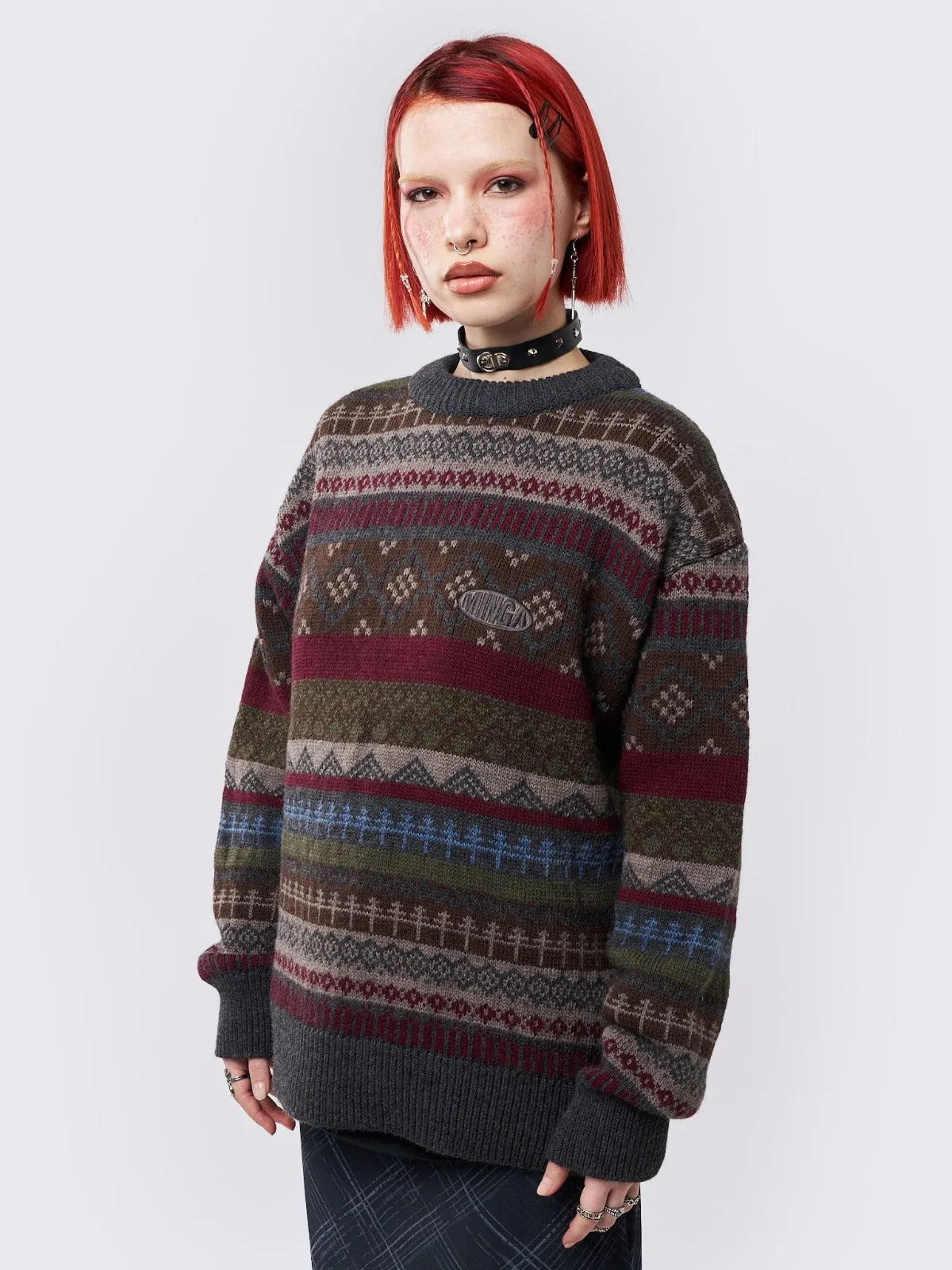 Ashton Jacquard Knit Jumper