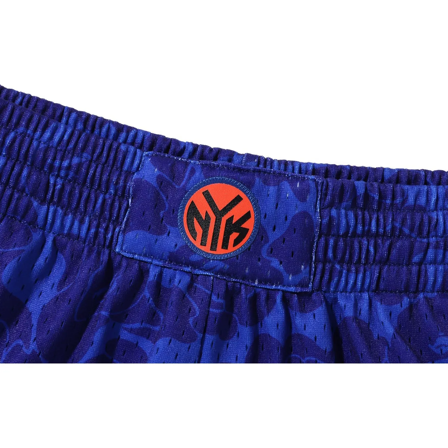 BAPE X MITCHELL & NESS NEW YORK KNICKS JERSEY SHORTS MENS