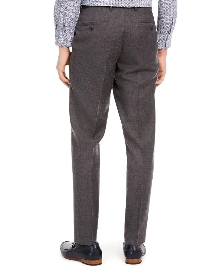 Bar III Men's Wool Blend Pants Gray Size 34X30