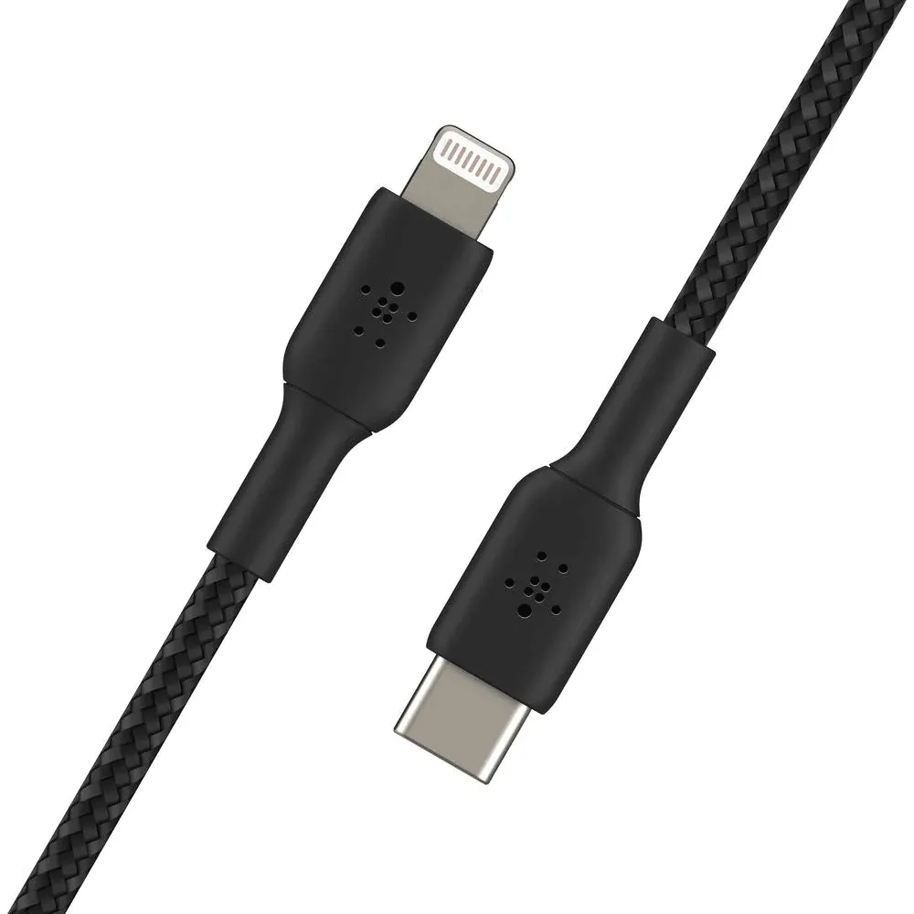 Belkin BoostUp Charge USB-C to Lightning Braided Cable 1m Black