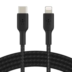 Belkin BoostUp Charge USB-C to Lightning Braided Cable 1m Black