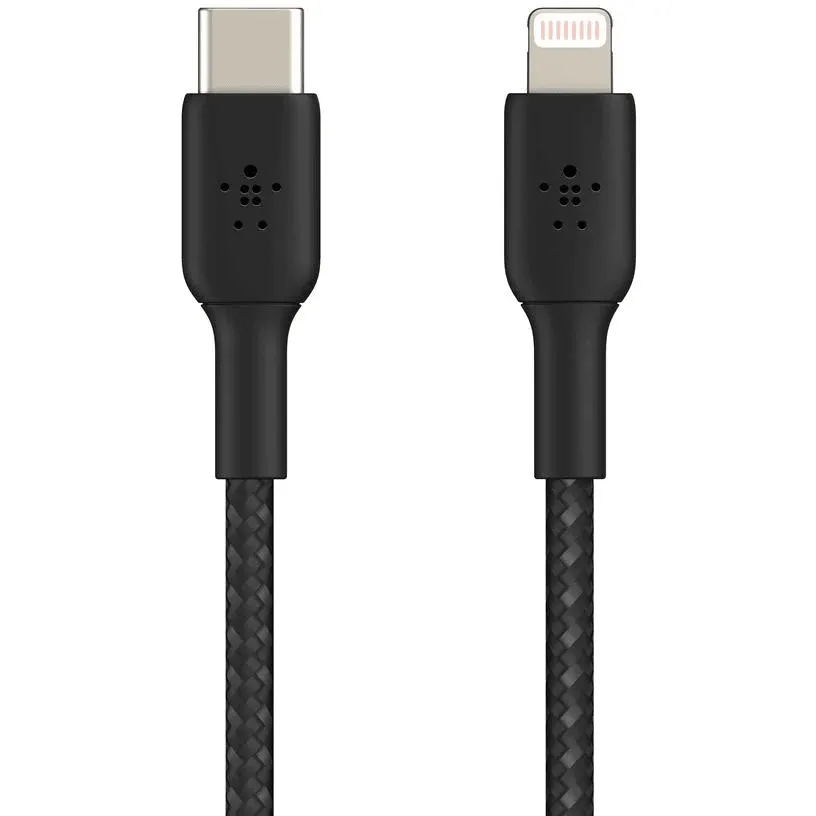 Belkin BoostUp Charge USB-C to Lightning Braided Cable 1m Black