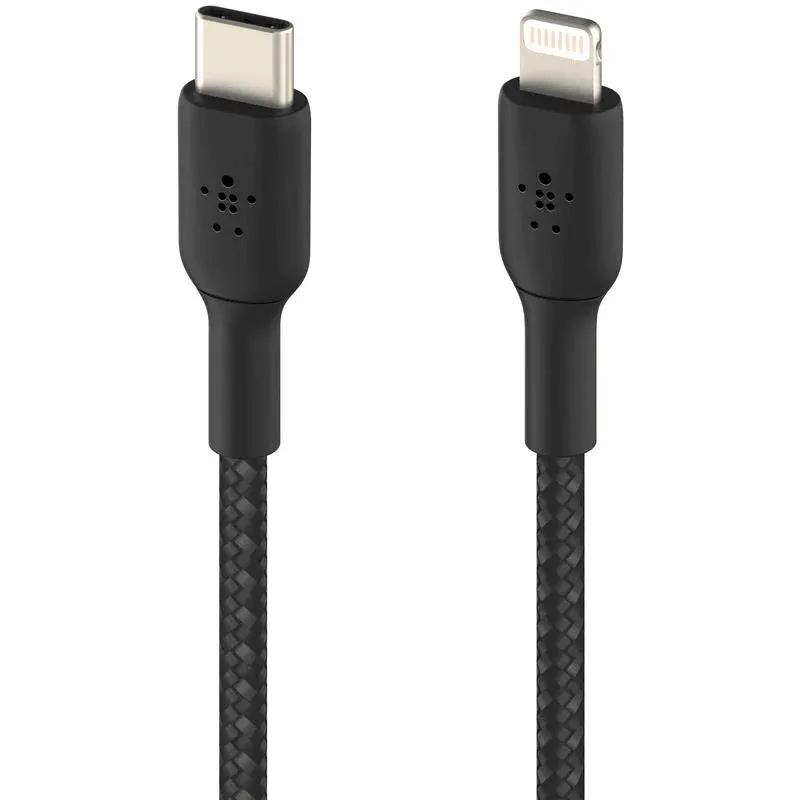 Belkin BoostUp Charge USB-C to Lightning Braided Cable 1m Black