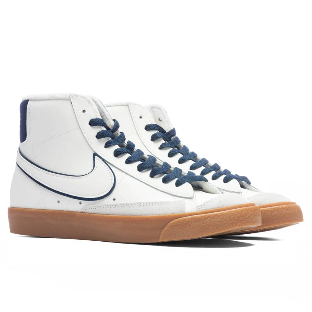 Blazer Mid '77 PRM - Sail/Midnight Navy/Gum Medium Brown