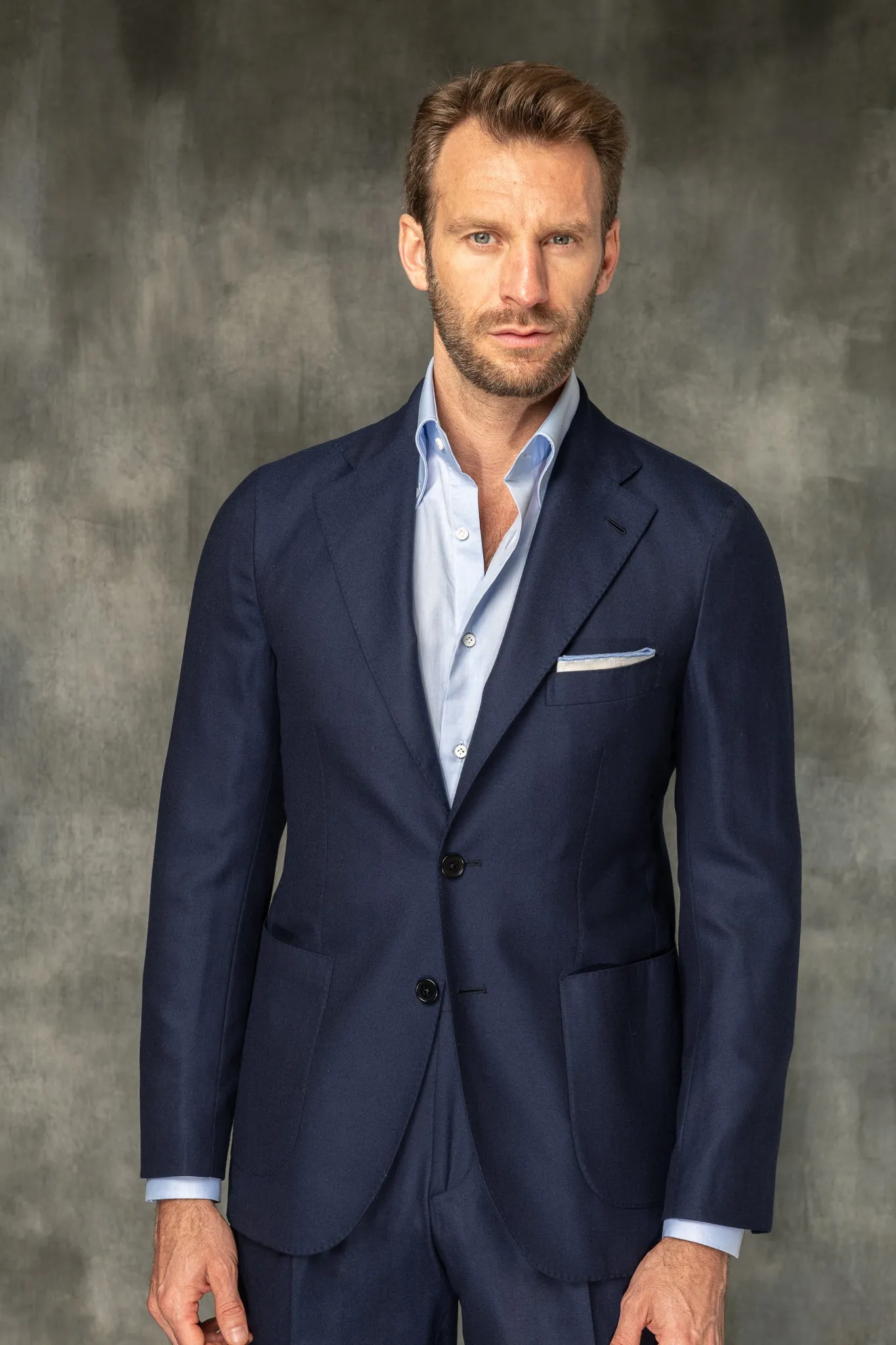 Blue suit Aria wool Super 150 - Made in Italy