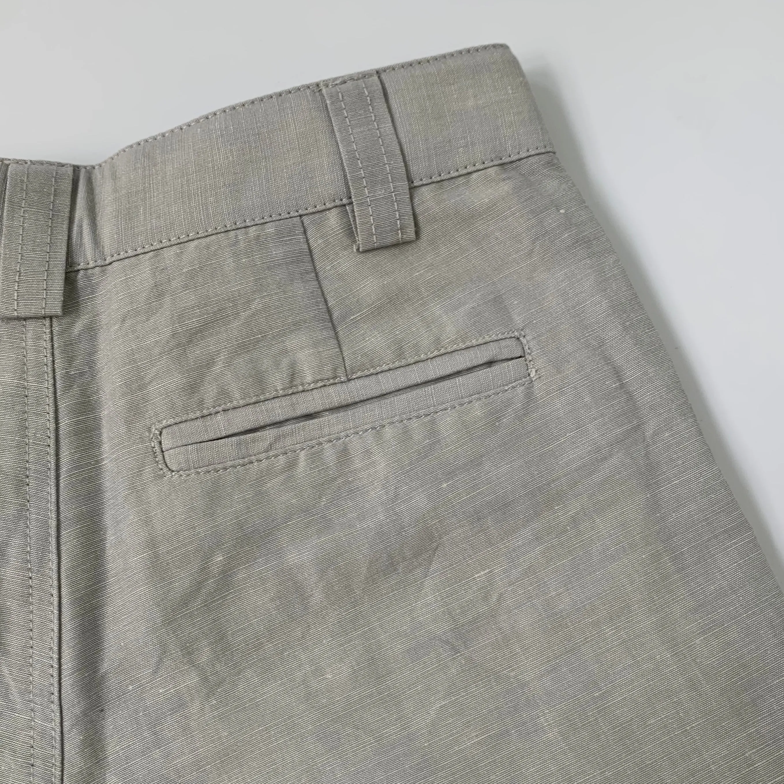 Bonpoint Grey Linen Shorts: 4 Years