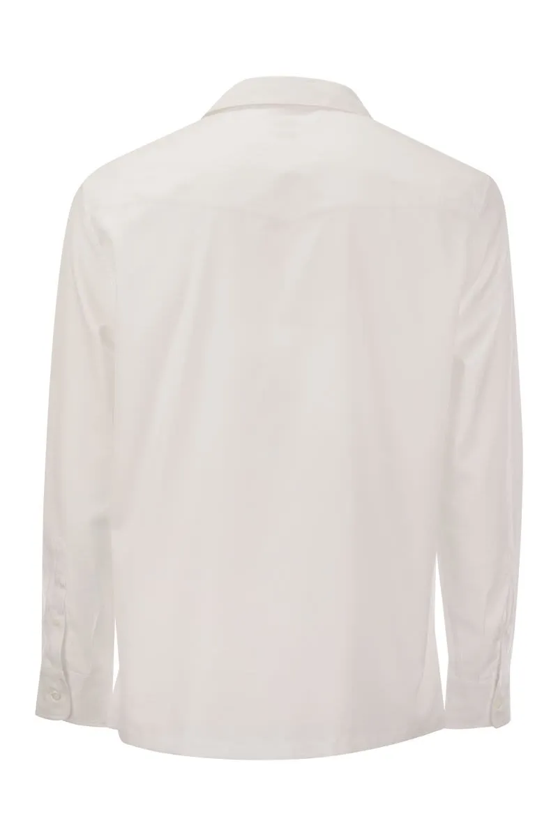 BRUNELLO CUCINELLI Classic Easy Fit Cotton Shirt