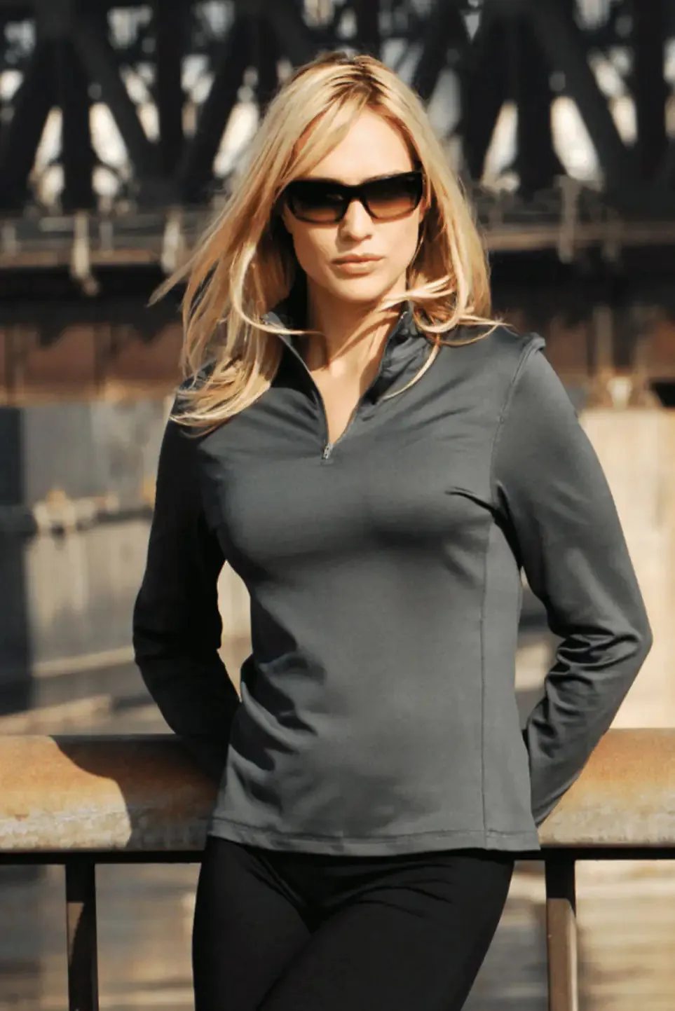 Comfy & Chic: Women's Quarter-Zip Track Suit Pullover Top | Marvis