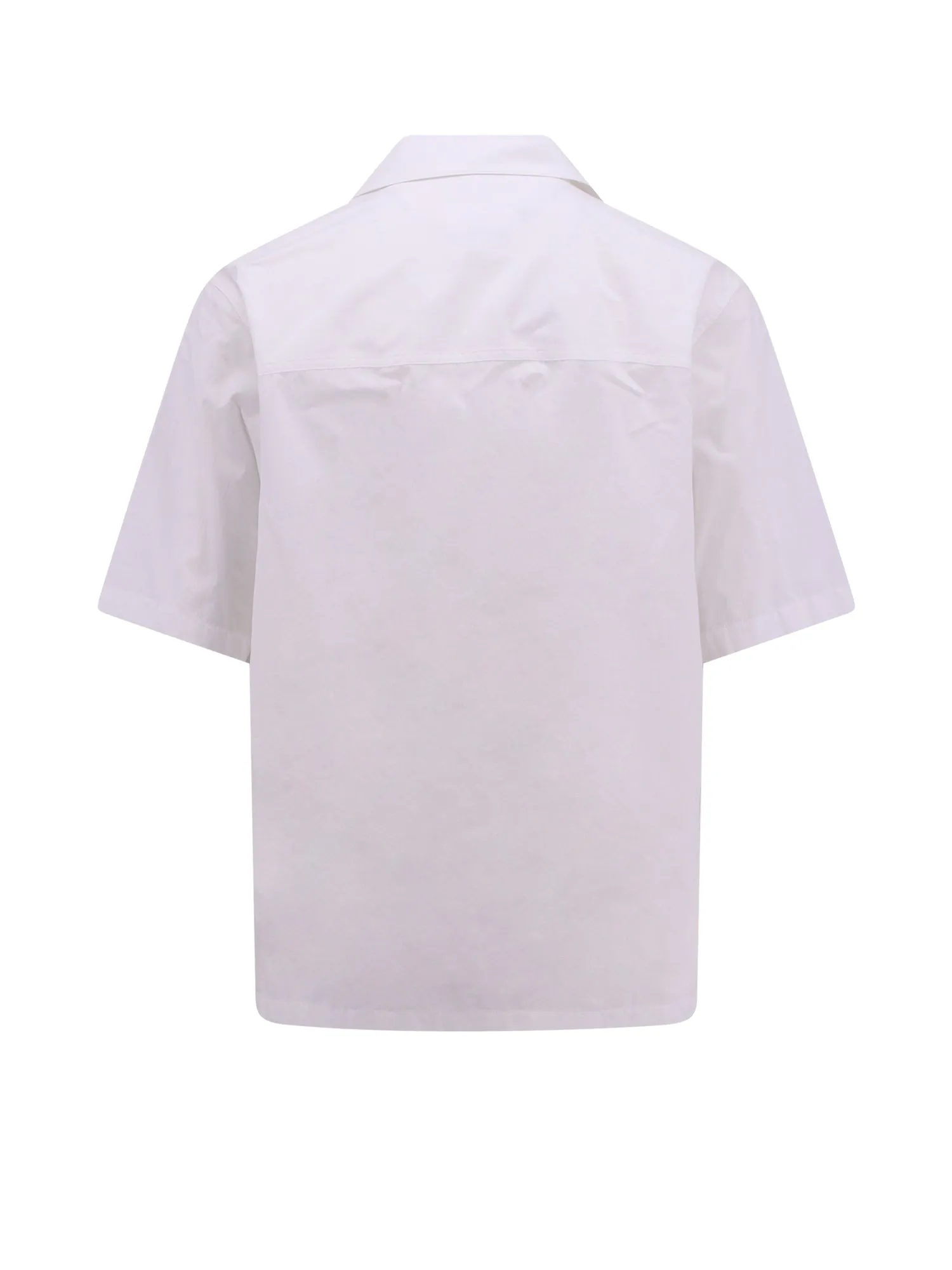 Cotton shirt with contrasting buttons