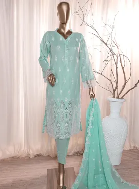 Dastan By HZ Textile Slub Embroidered Lawn 3 Piece Unstitched Suit HZ24DV2 D-5A