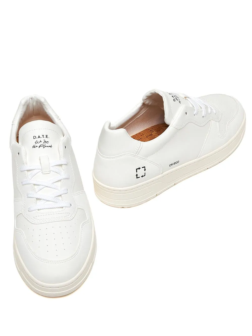 D.A.T.E. Sneakers Donna Court Eco Vegan Bianco