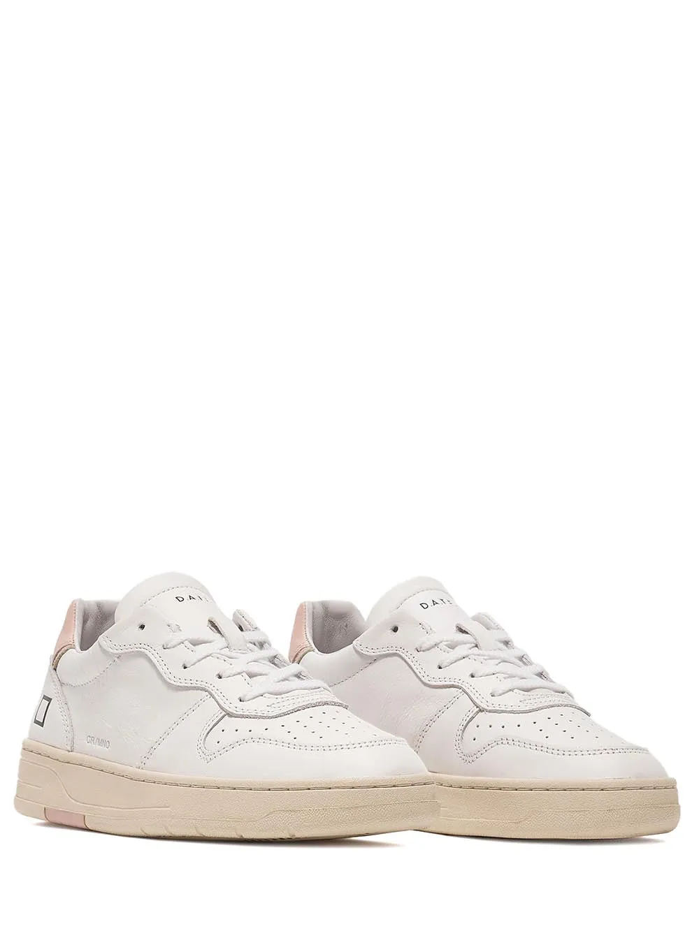 D.A.T.E. Sneakers Donna Court Mono W381 Bianco rosa