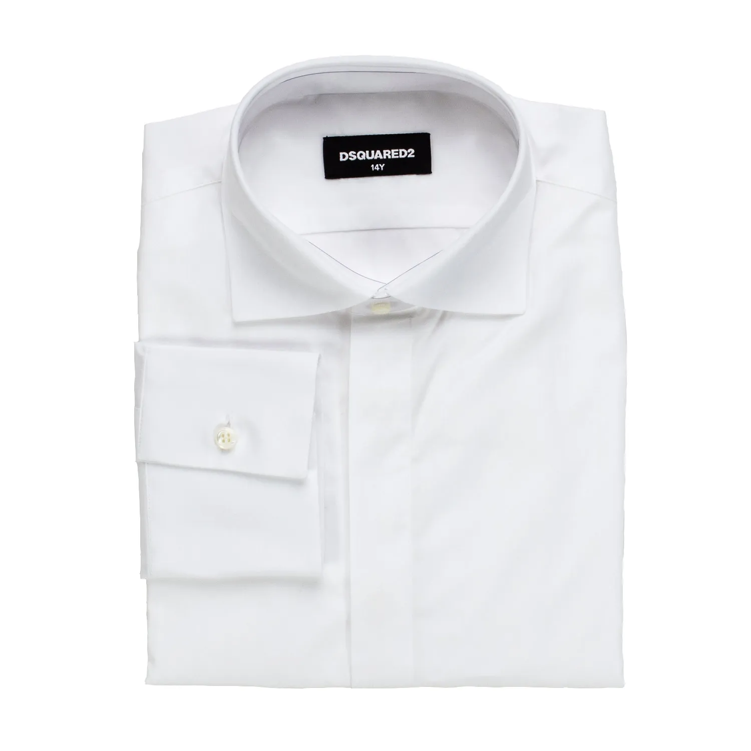 Dsquared2 White Cotton Shirt For Boys