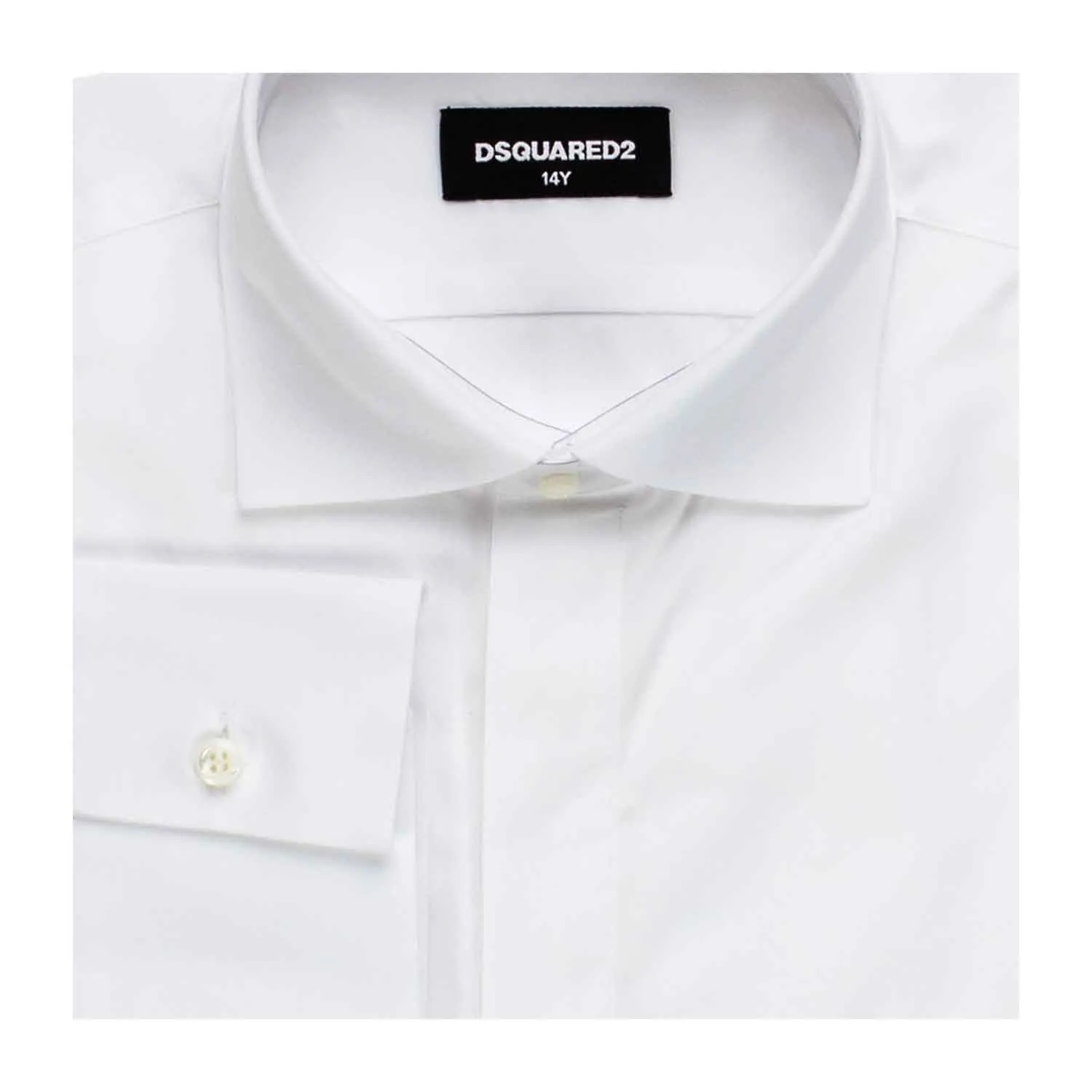 Dsquared2 White Cotton Shirt For Boys