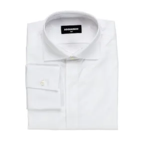 Dsquared2 White Cotton Shirt For Boys