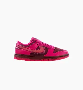 Dunk Low Valentine’s Day Womens Lifestyle Shoes -  Team Red/Pink Prime Limit One Per Customer