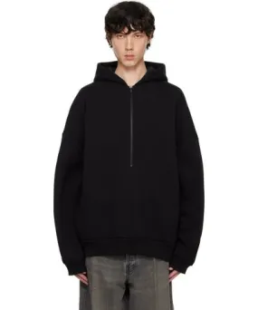 Fear of God Black Fleece Half Zip Hoodie