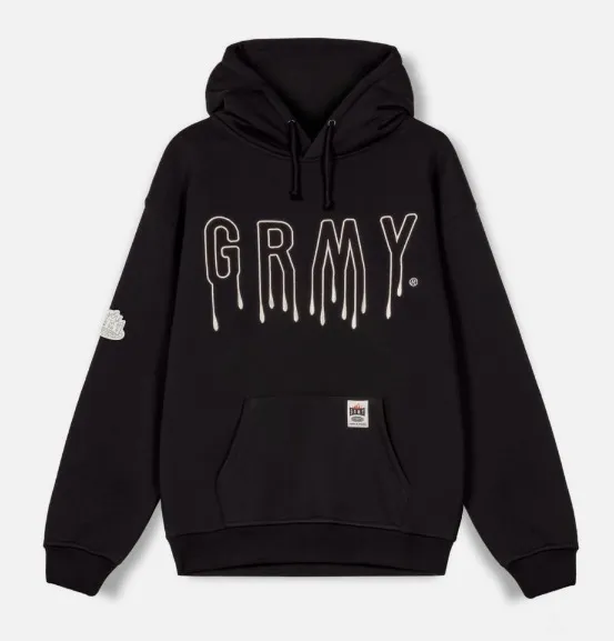 GRIMEY  |Unisex Long Sleeves Plain Cotton Logo Hoodies