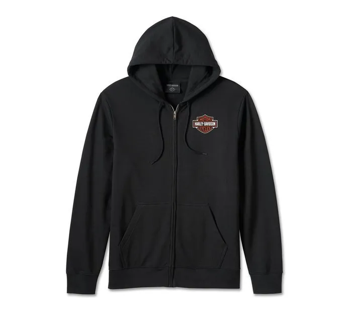 Harley Davidson  |Unisex Long Sleeves Cotton Logo Hoodies