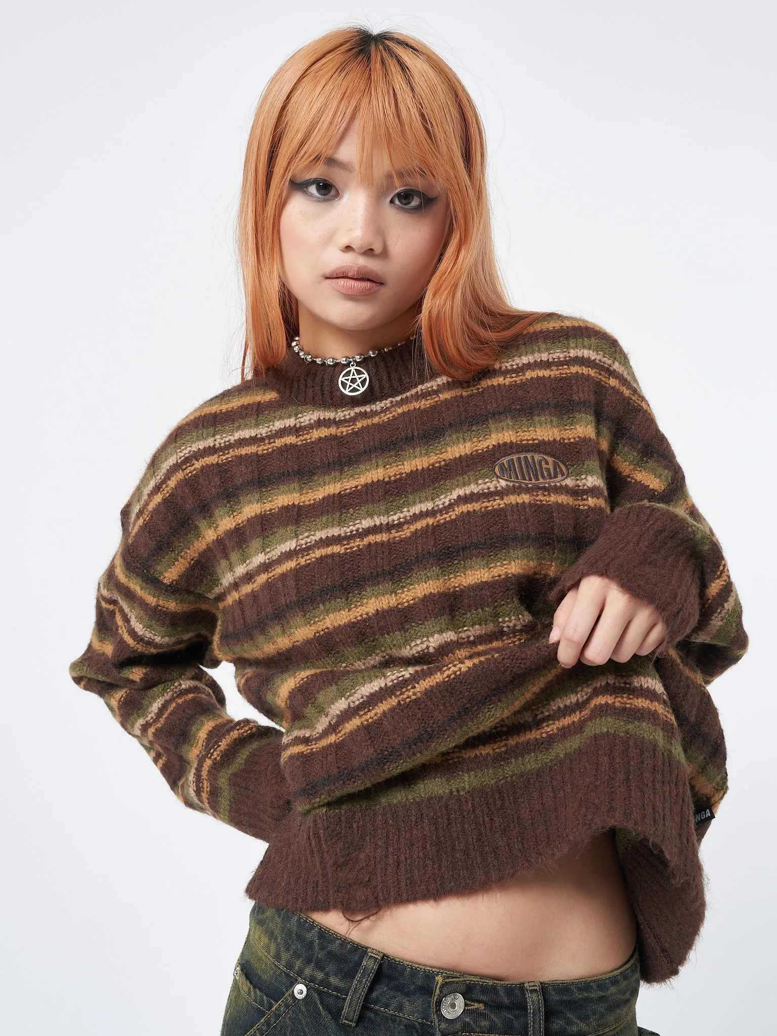 Hazel Striped Chunky Knit Jumper