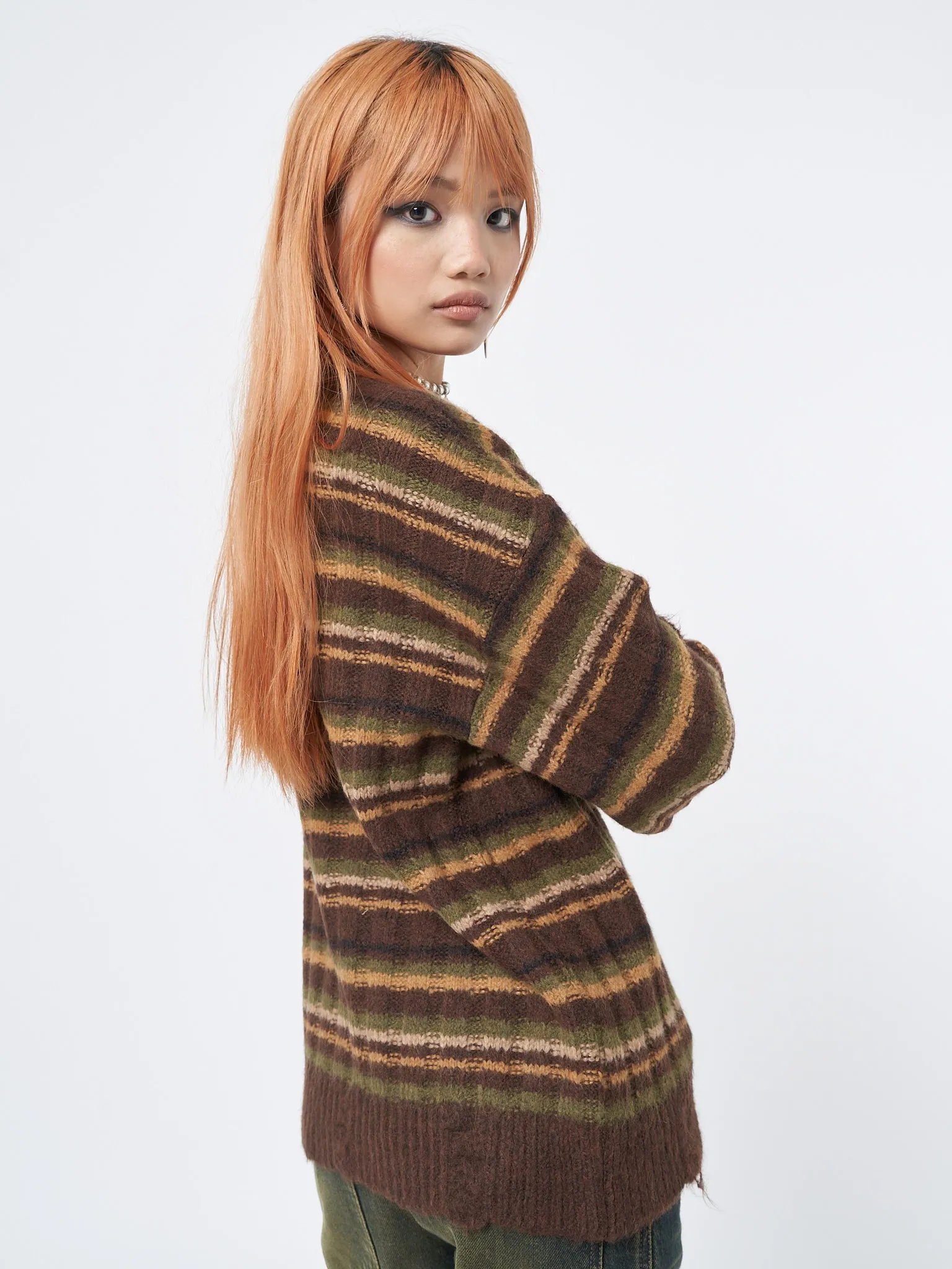 Hazel Striped Chunky Knit Jumper