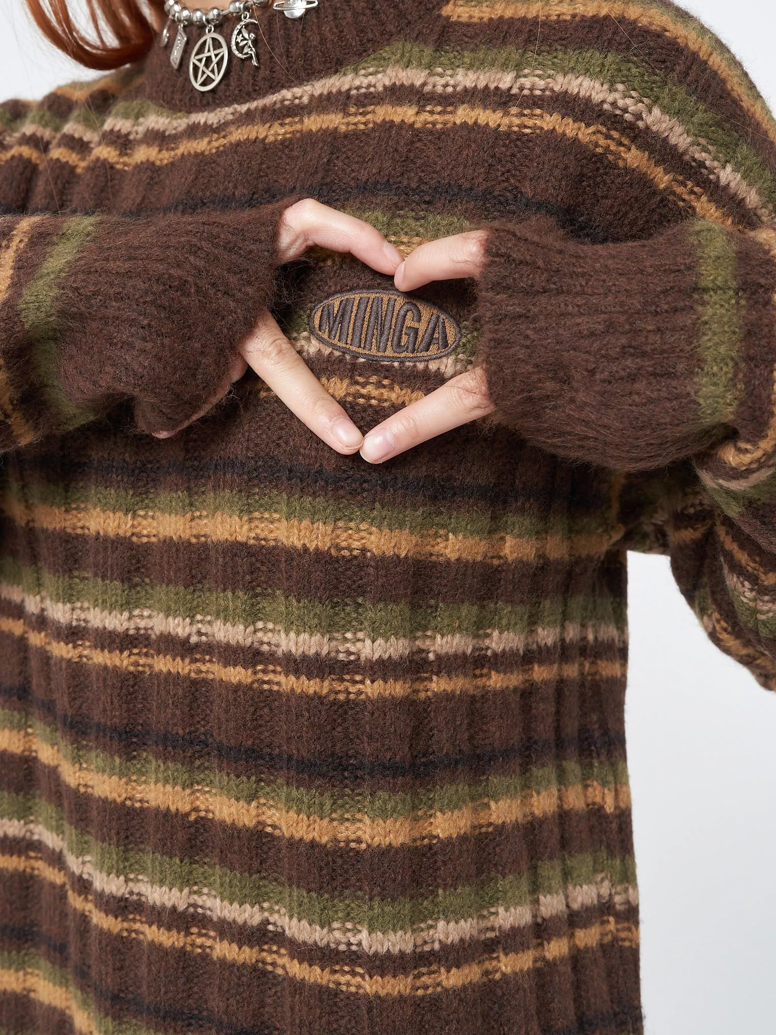 Hazel Striped Chunky Knit Jumper