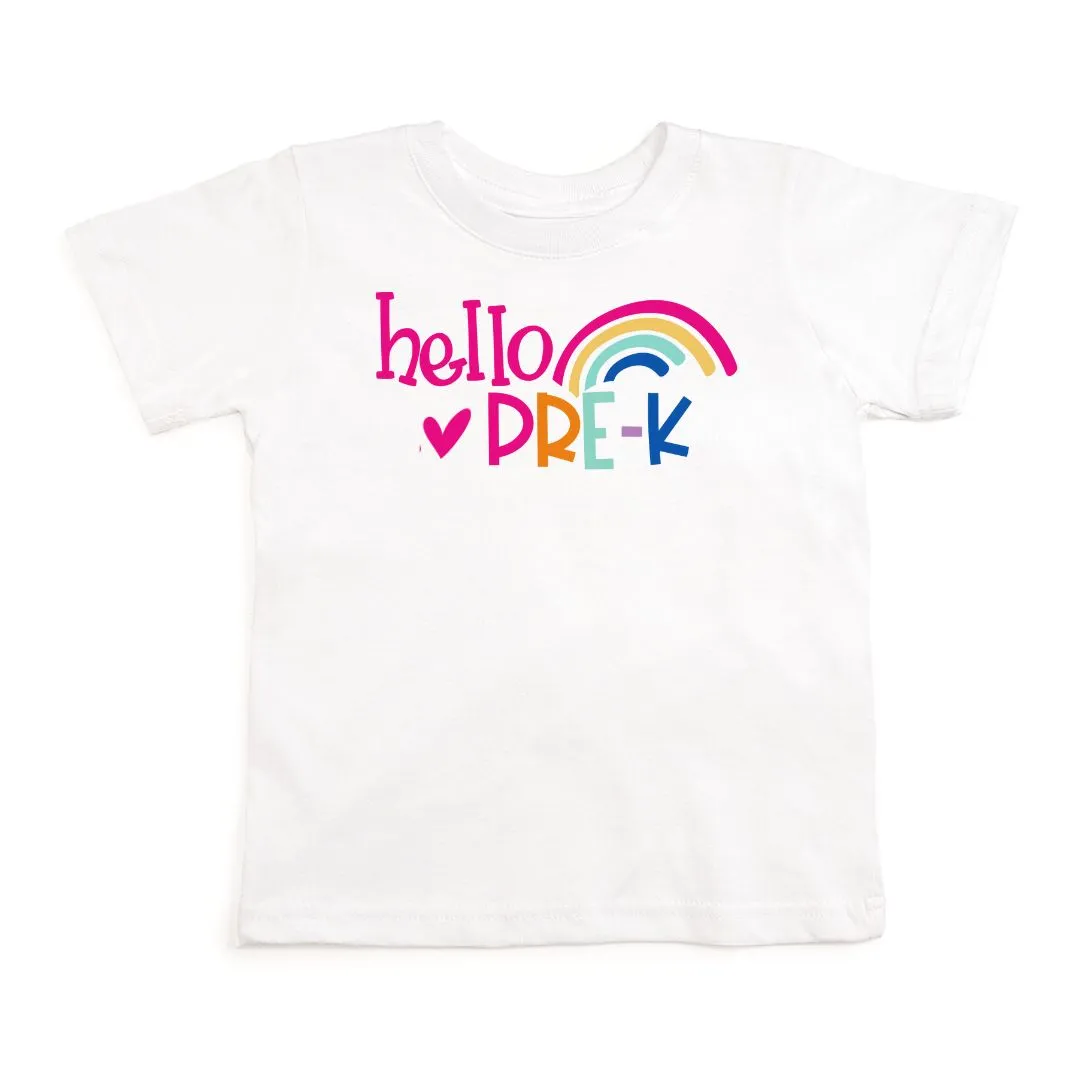 Hello Pre-K Short Sleeve T-Shirt - White