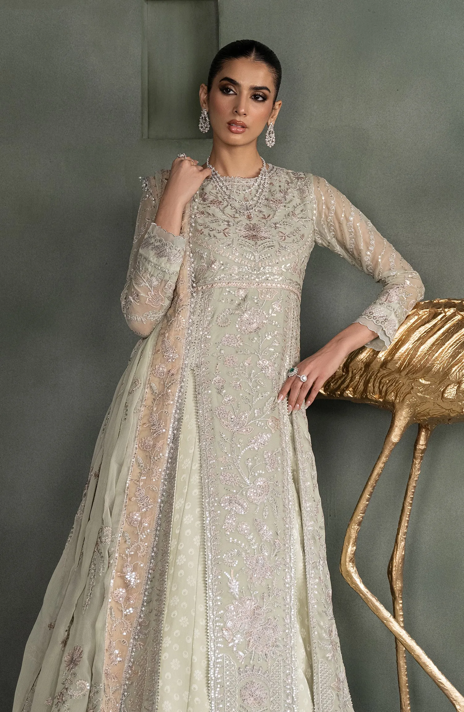 Heritage by Zarif Embroidered Chiffon Unstitched 3Pc Suit ZHF 05 INARA