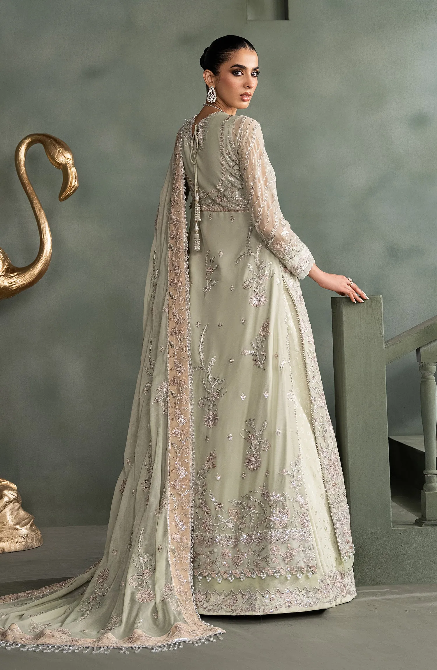 Heritage by Zarif Embroidered Chiffon Unstitched 3Pc Suit ZHF 05 INARA