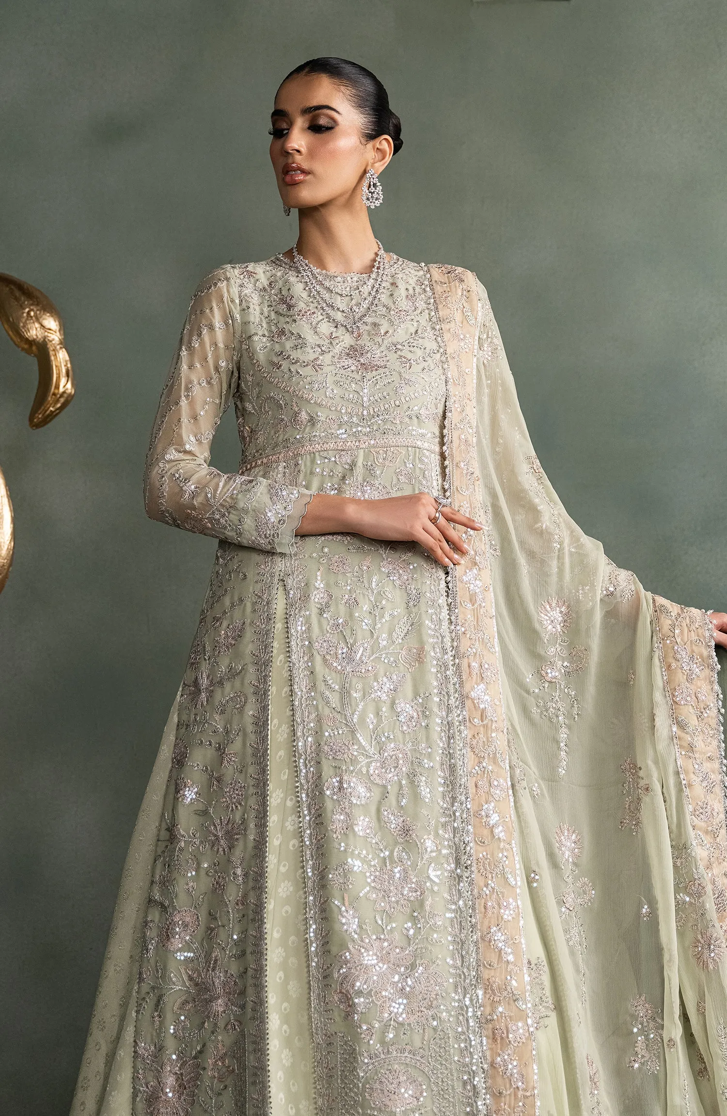 Heritage by Zarif Embroidered Chiffon Unstitched 3Pc Suit ZHF 05 INARA