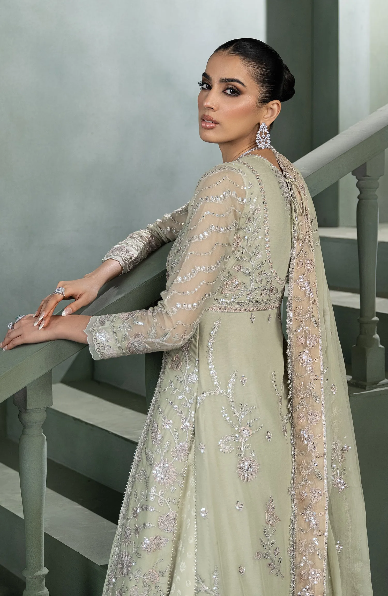 Heritage by Zarif Embroidered Chiffon Unstitched 3Pc Suit ZHF 05 INARA