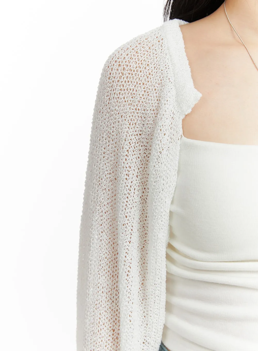 Hollow Out Knit Bolero OM412