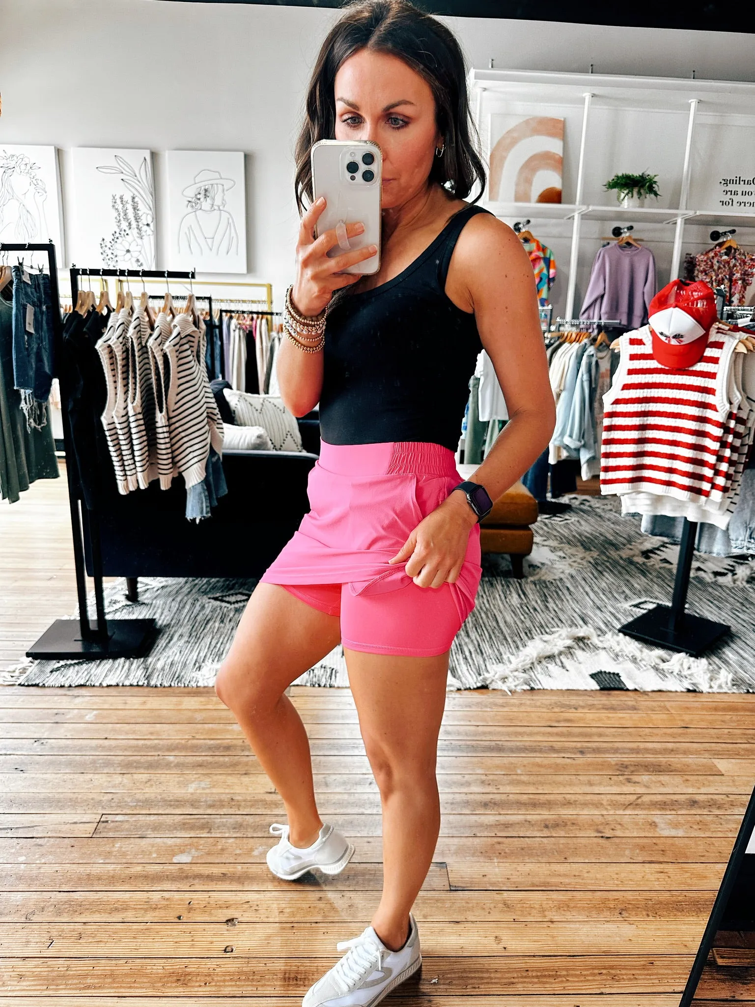 Hot Pink A-Line Skort