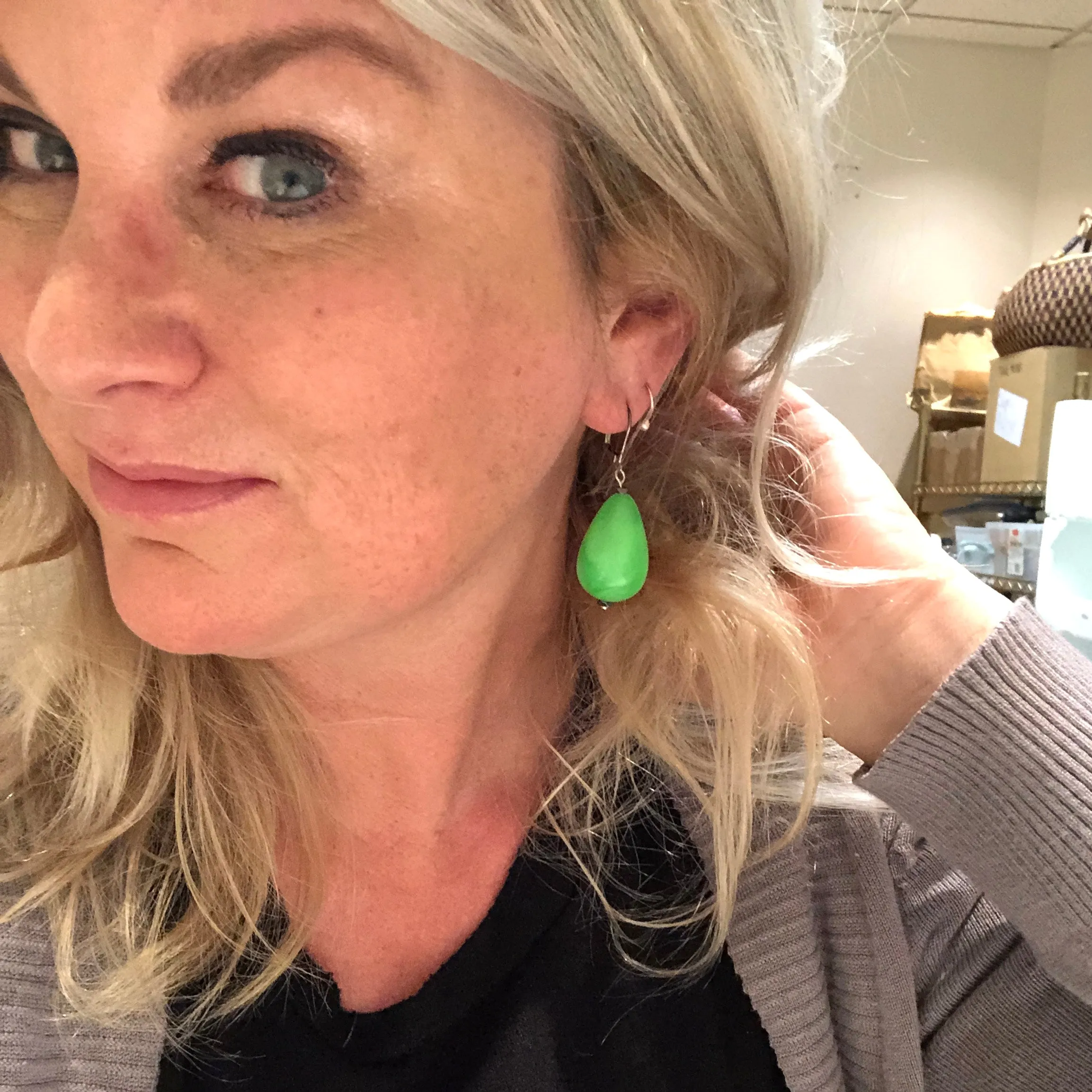 Hot Pink Aura Glow Nola Earrings