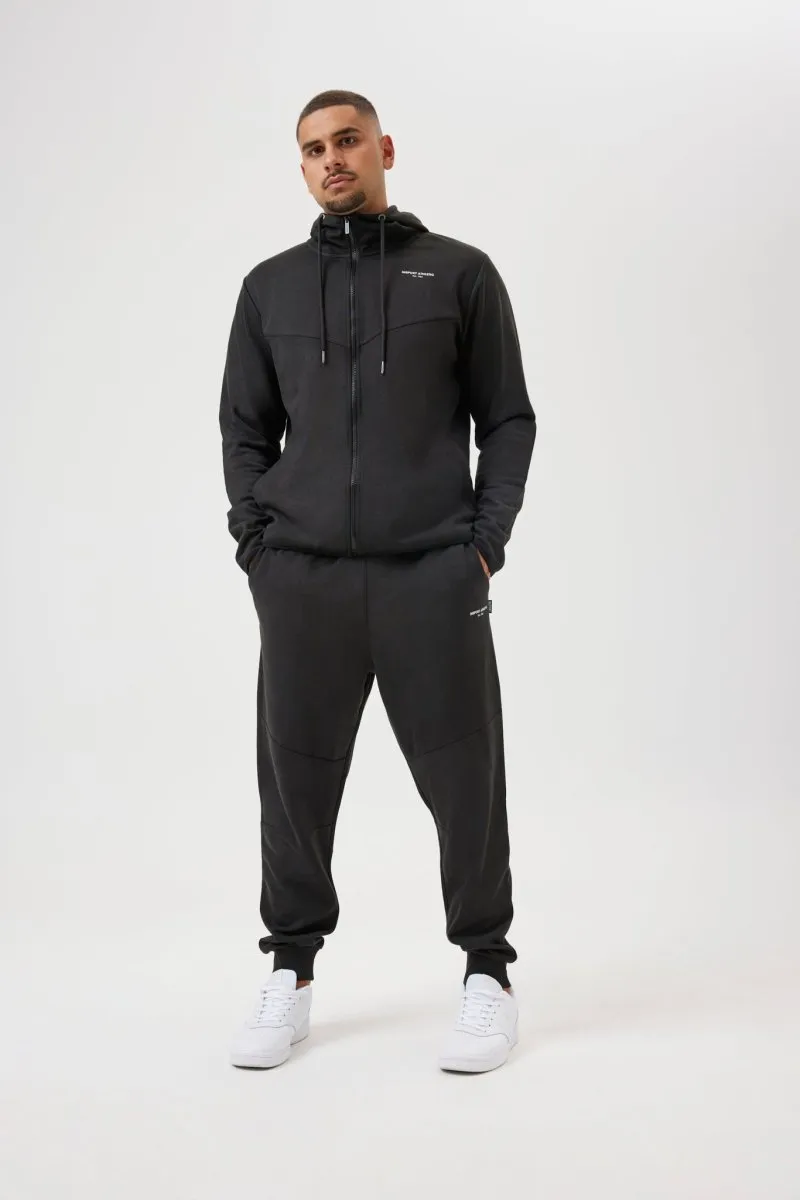 INSPORT MEN'S TEC FLEECE BLACK TRACKPANT