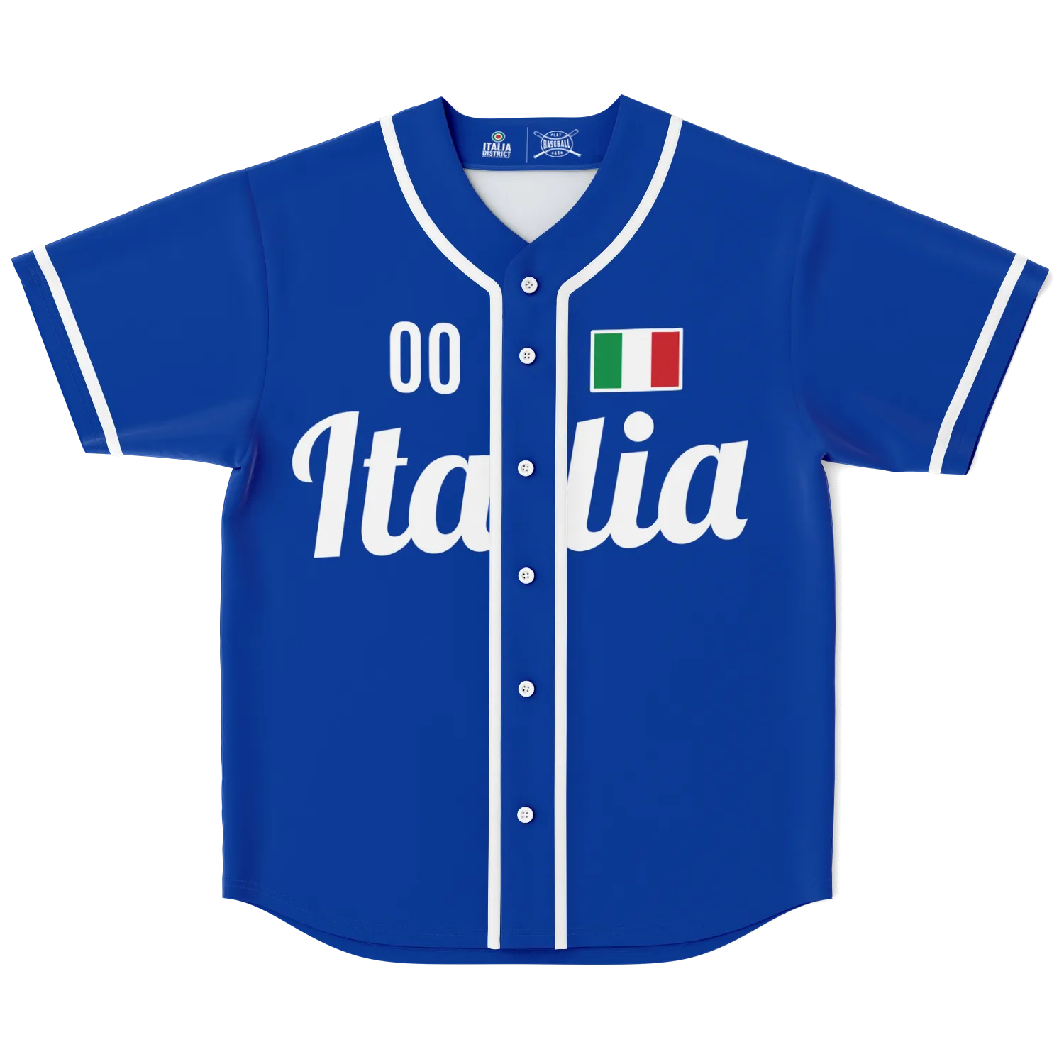 Italy Baseball Jersey - Custom Name + Number