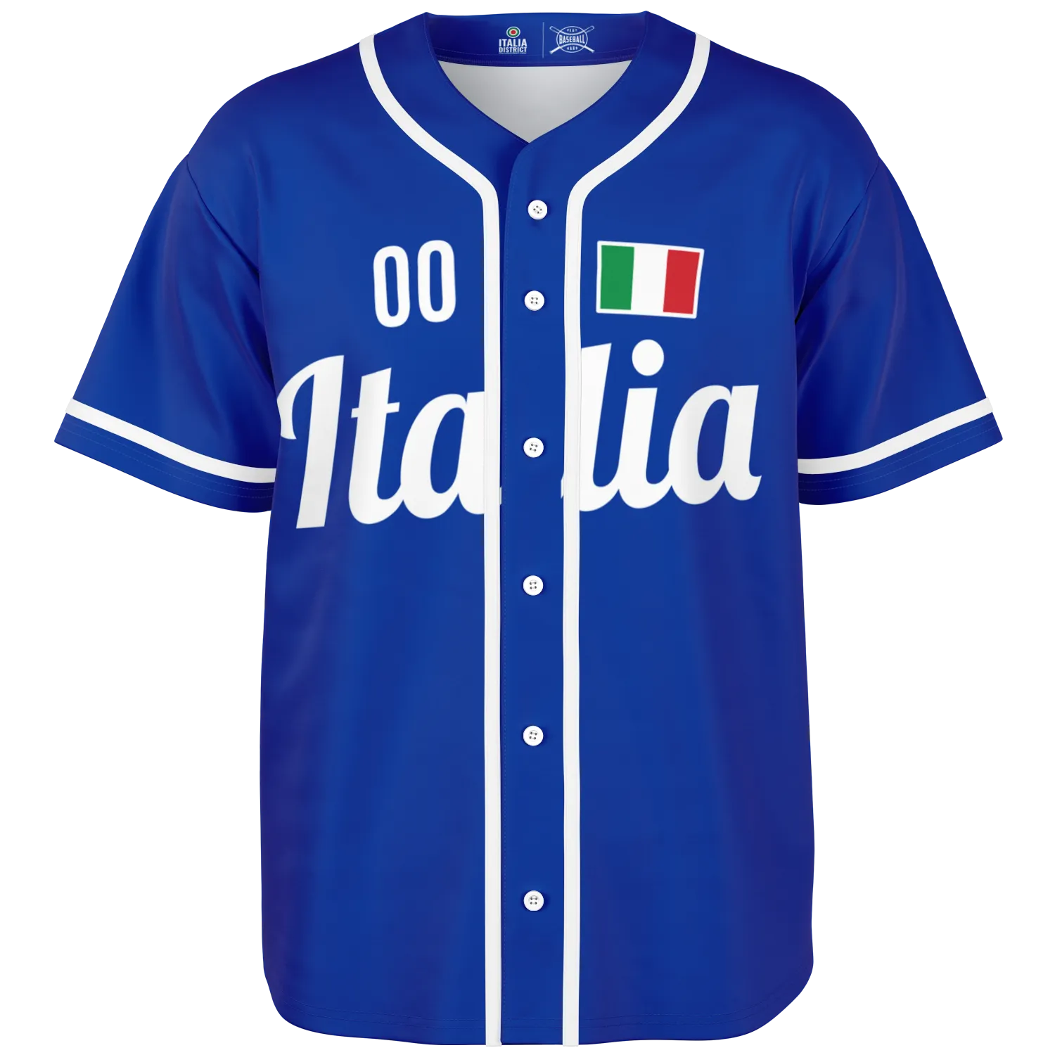 Italy Baseball Jersey - Custom Name + Number