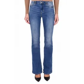 JEANS BOOT CUT IN DENIM STRETCH, BLU