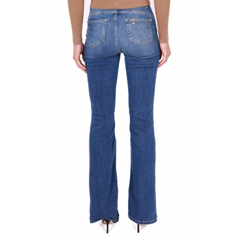 JEANS BOOT CUT IN DENIM STRETCH, BLU