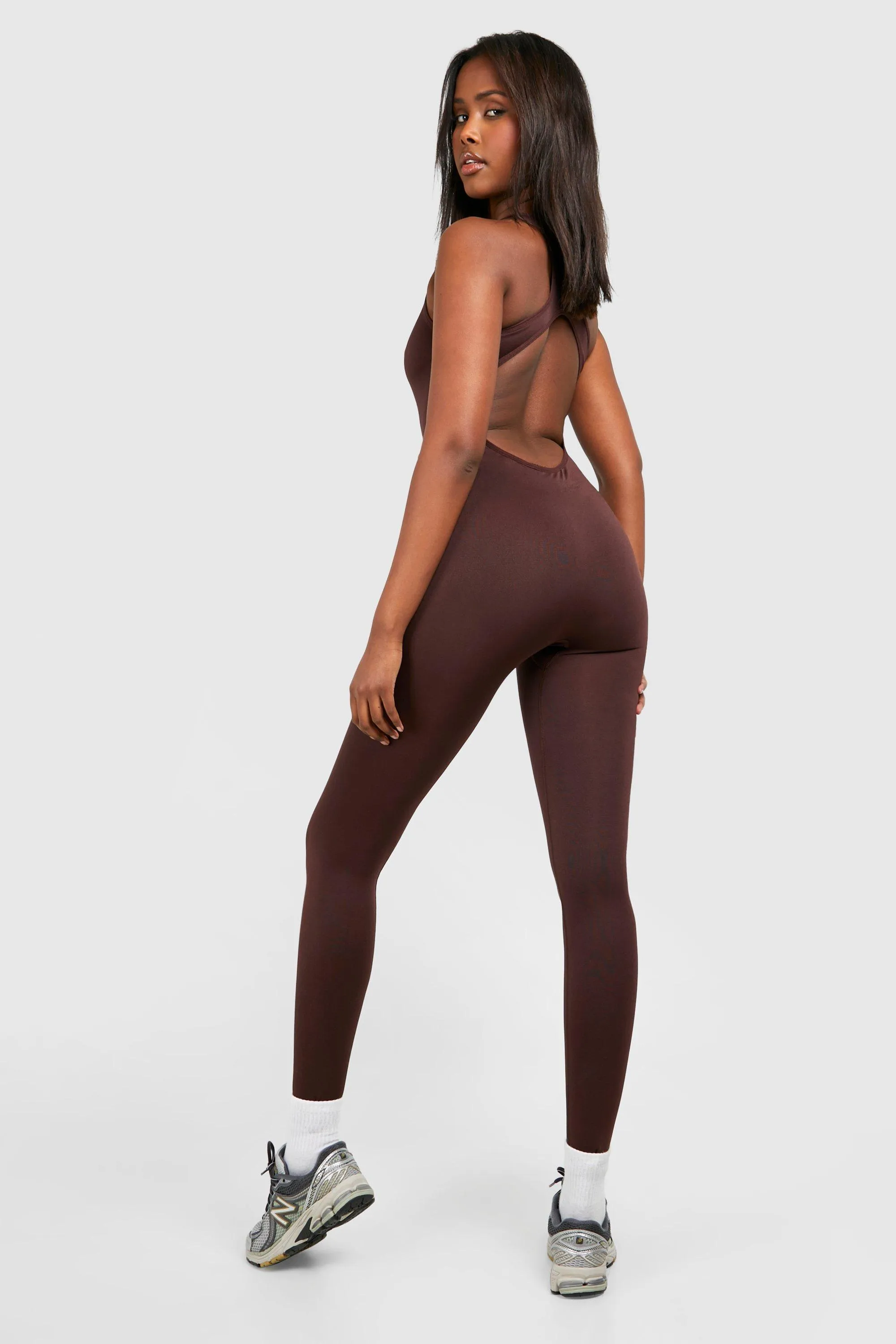 Jumpsuits | Open Back Seamless Unitard | boohoo